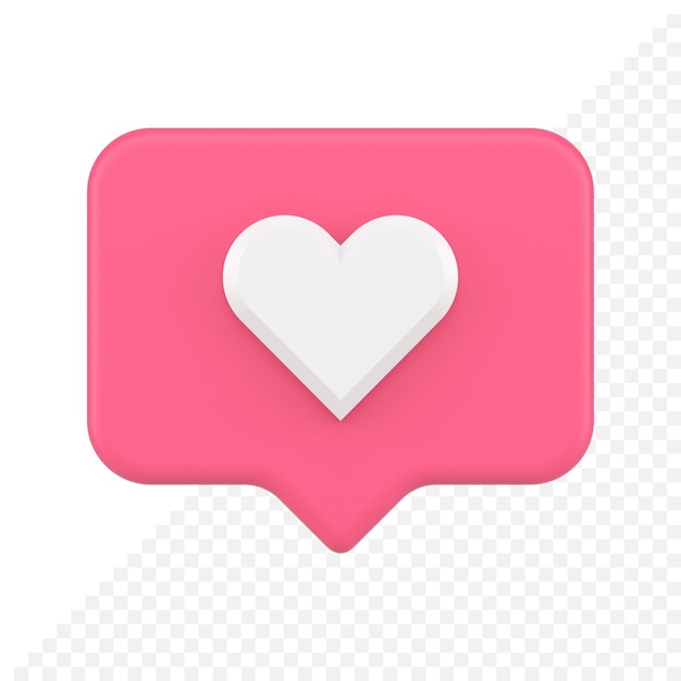 Me gusta aviso redes sociales ciberespacio redes sociales consejos rápidos rosa realista icono 3d