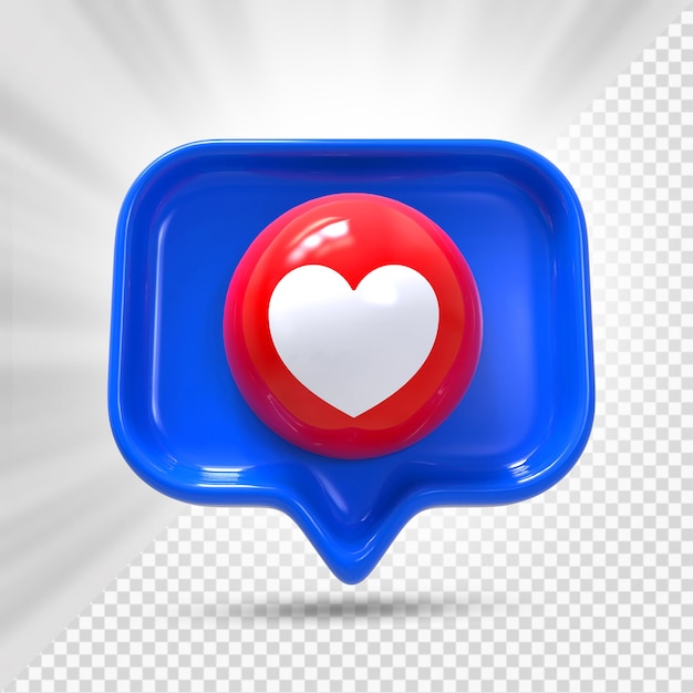 PSD me gusta el comentario de amor compartir botones en estilo 3d iconos de redes sociales