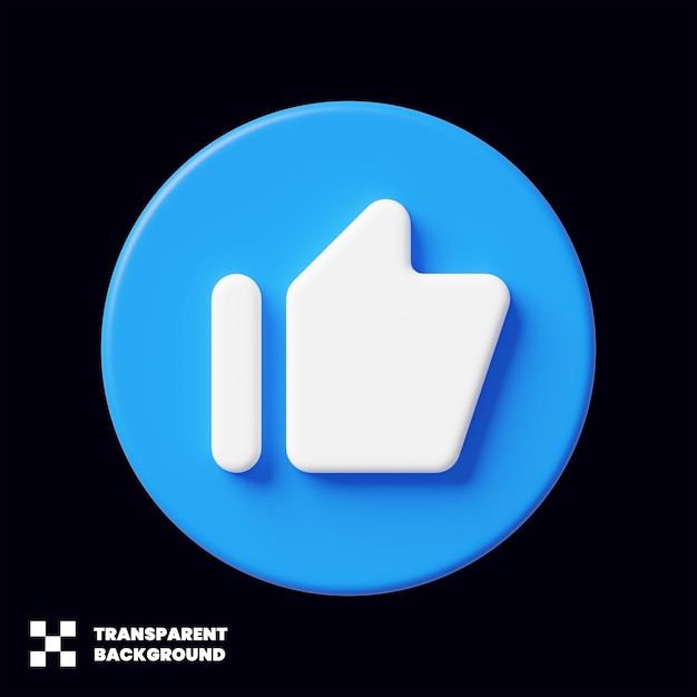 Me gusta Pulgares arriba icono 3D