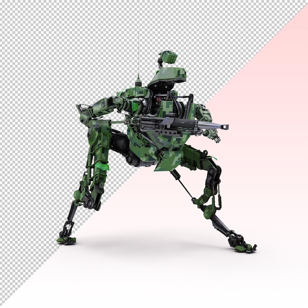 mech robot tropicale con operatore