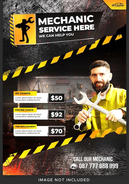 Mechaniker-service-flyer