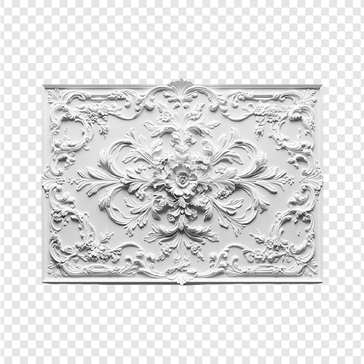 PSD medaglione ornato per soffitto in gesso
