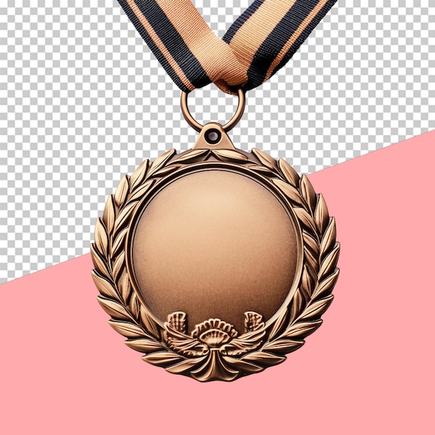 PSD médaille objet isolé fond transparent