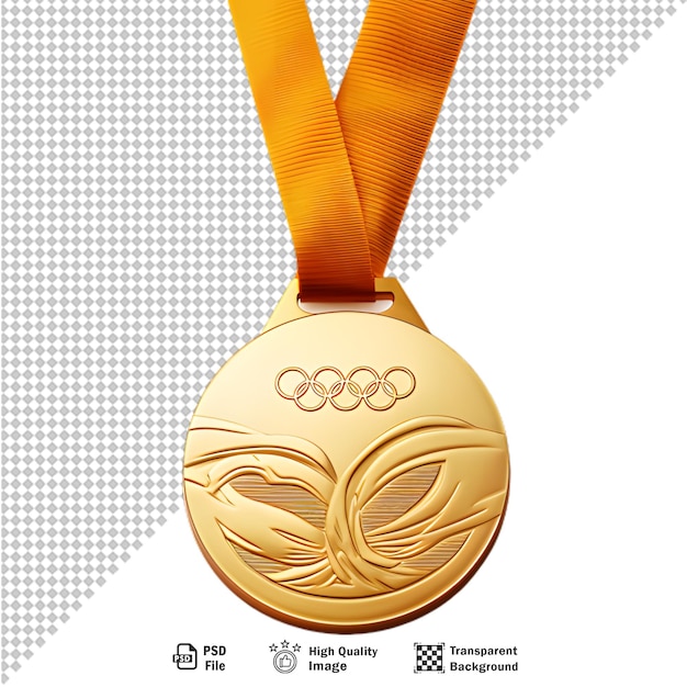 PSD medalha de ouro em fundo transparente