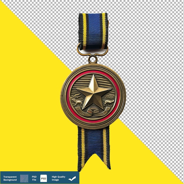 PSD medalha militar distinguida distinção de fundo branco