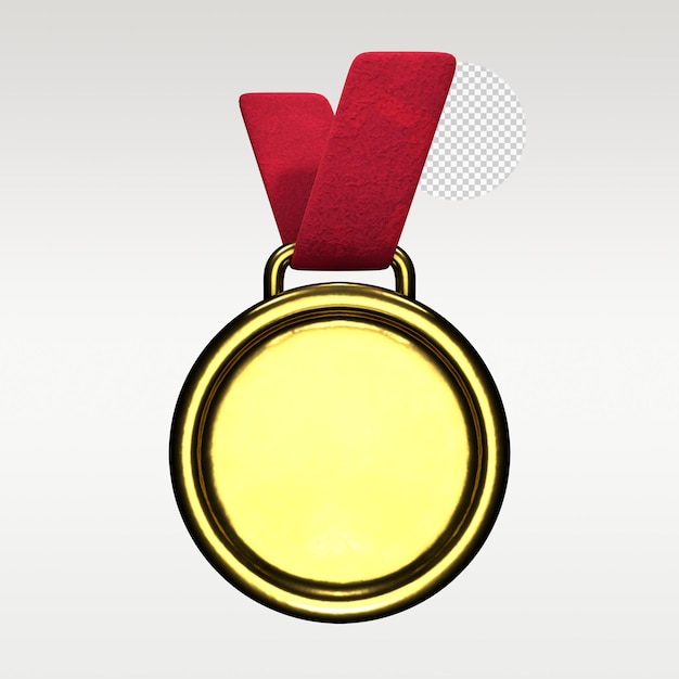 Medalla de clasificación de nivel de renderizado 3D