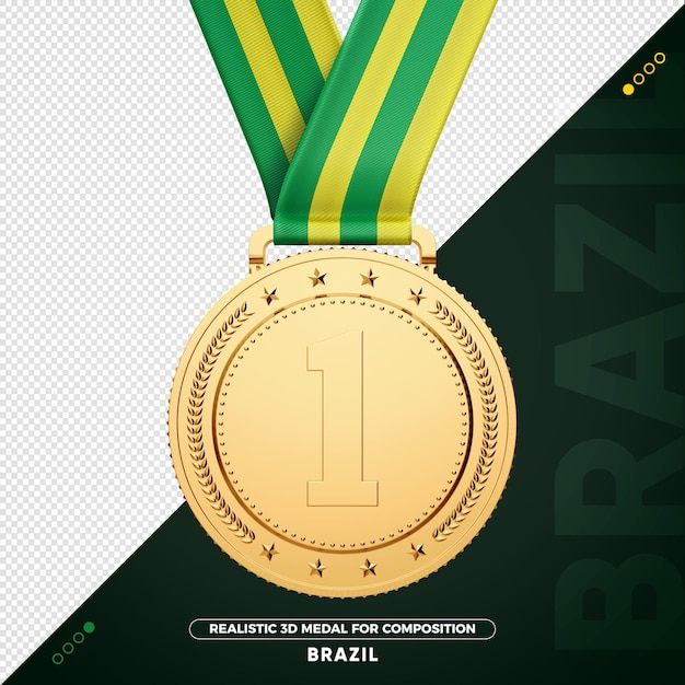 Medalla de oro de brasil por composición