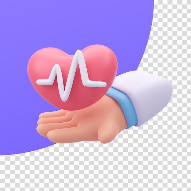 Médecin spécialiste Prendre soin des organes du corps Illustration 3D avec un tracé de détourage