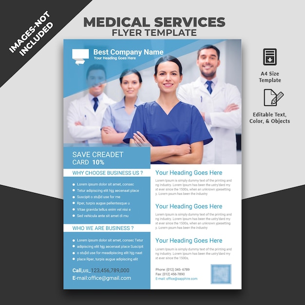 Médecins de la santé et des médecins Flyer