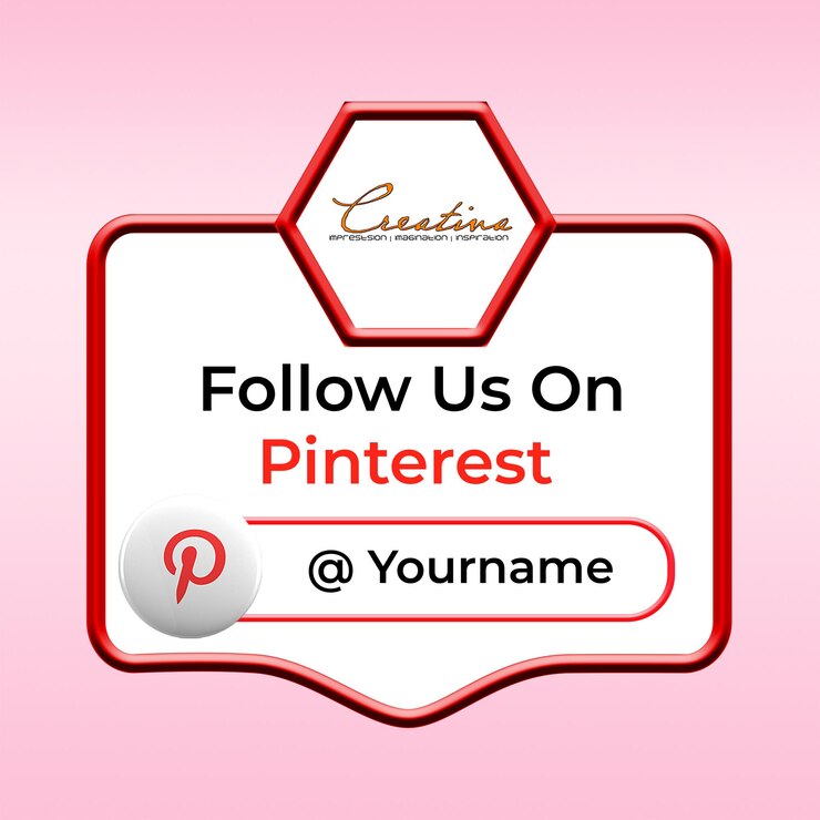 PSD média social seguir-os etiquetas pinterest squre