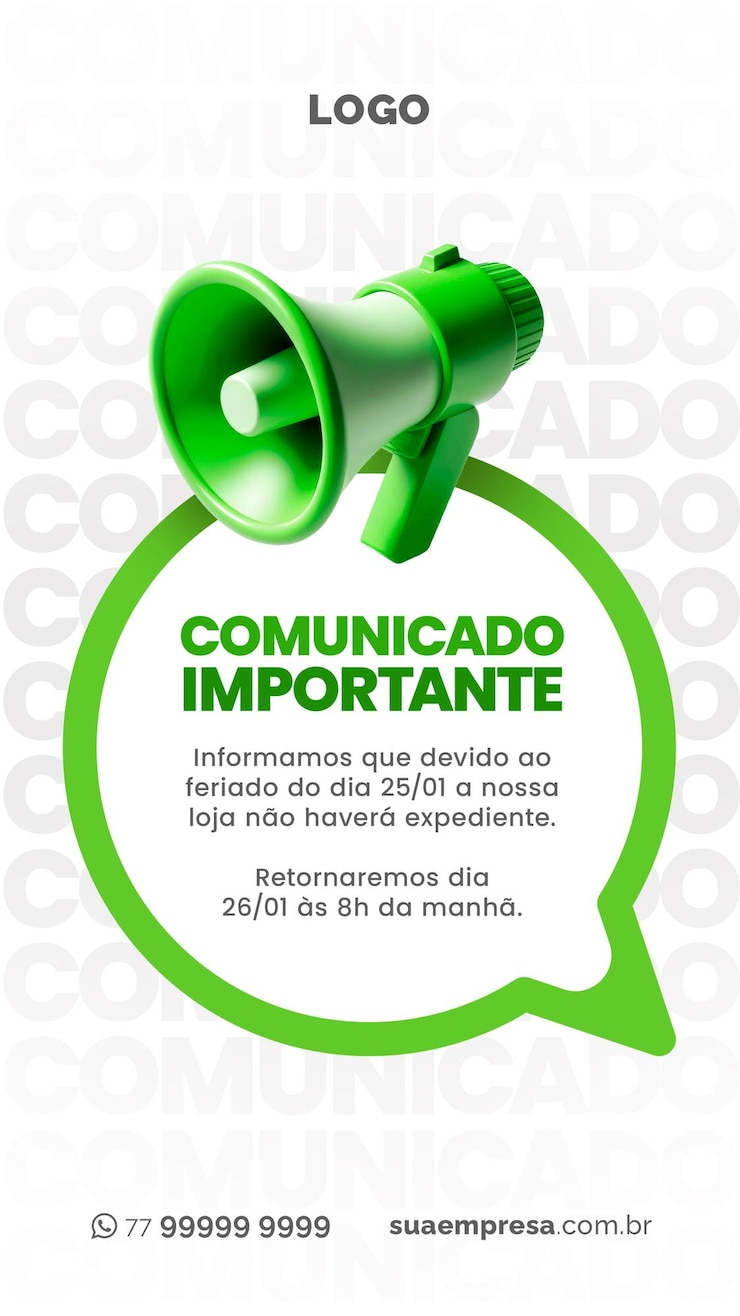 PSD médias sociaux para avisos e comunicados verde médias sociaux pour les avis et communiqués vert