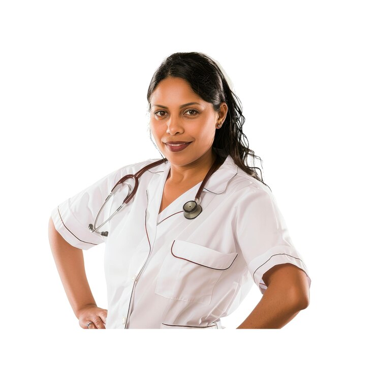 PSD médica mulher confiante em