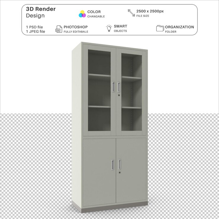 Medical Cabinet 3D Modeling PSD File