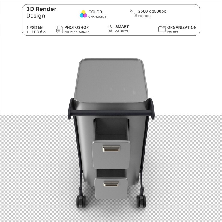 PSD medical cabinet open 3d modeling psd file