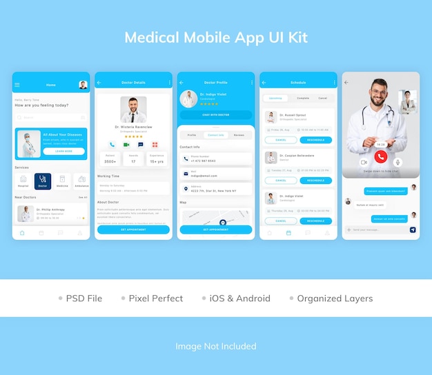 Medical mobile app ui kit