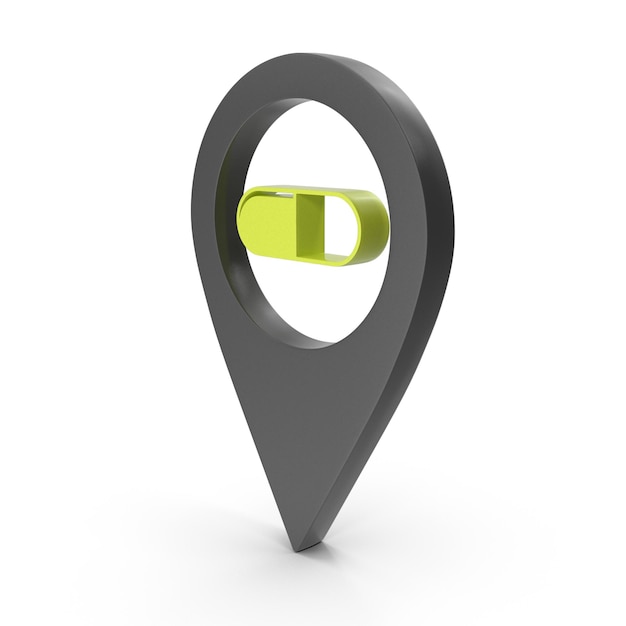 Medical Pin Icon Representing Health Locations Hospital Navigation and Medical Assistance