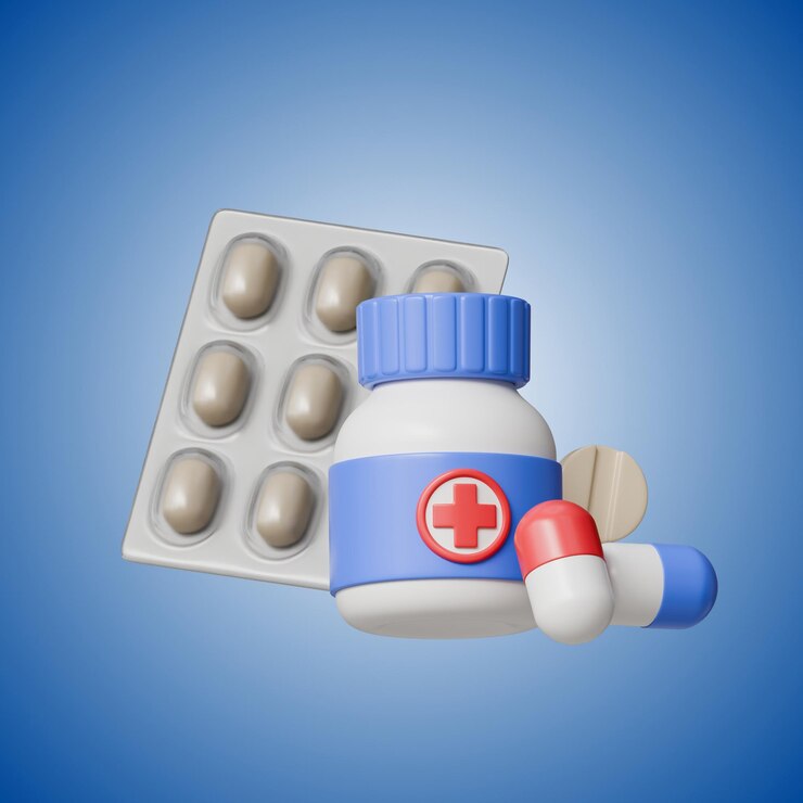 Medicamentos em cápsulas Icon 3D