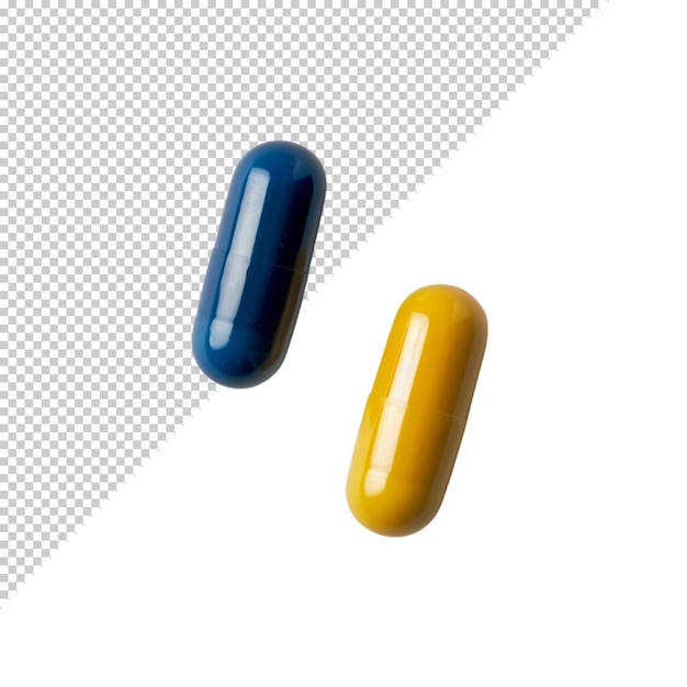 Medicamentos y medicamentos salud tableta aislada sobre un fondo transparente