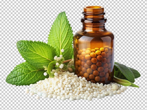 Medicina alternativa cápsula orgánica a base de hierbas con vitamina e