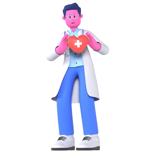 Médico do sexo masculino Saúde do coração Hospital de saúde médica
