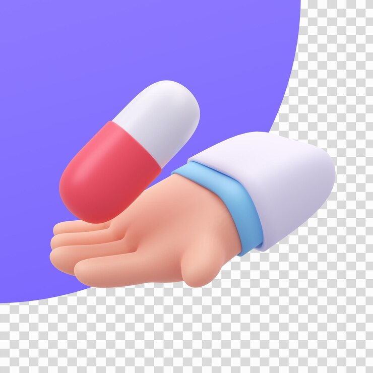 PSD médico especialista cuide los órganos en el cuerpo ilustración 3d con trazado de recorte
