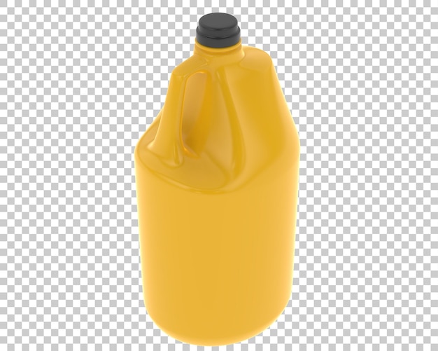 Medio galón en la ilustración de renderizado 3d de fondo transparente