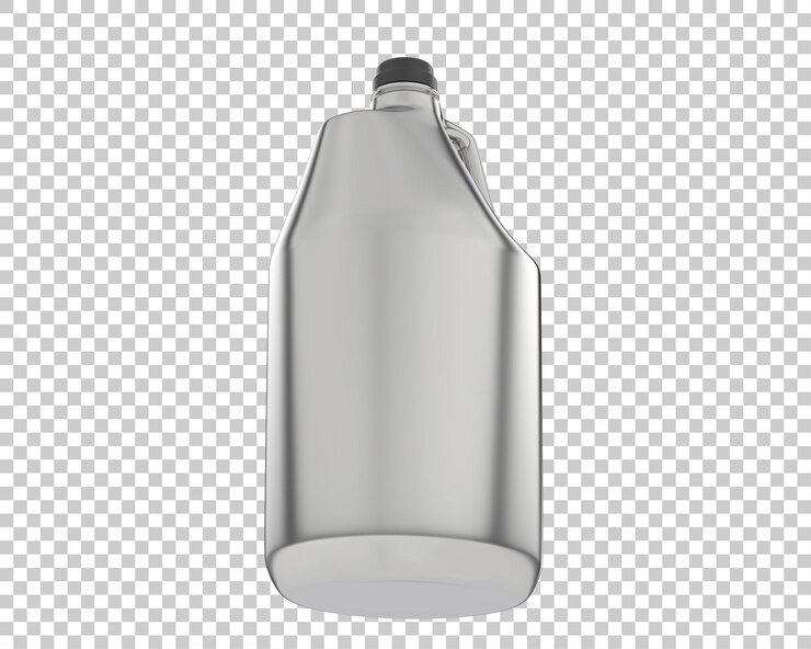 PSD medio galón en la ilustración de renderizado 3d de fondo transparente