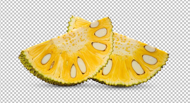 PSD medio jackfruit aislado en capa alfa