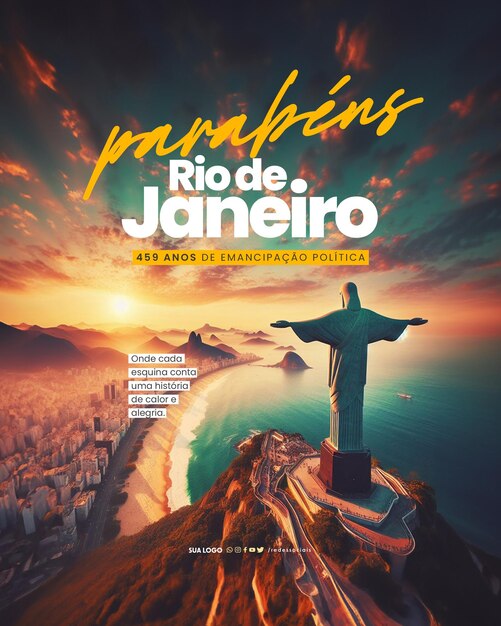 PSD medios sociales aniversario de río de janeiro 459 años