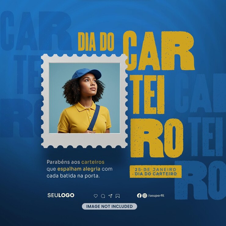 PSD medios sociales dia do carteiro día de los carteros de las redes sociales