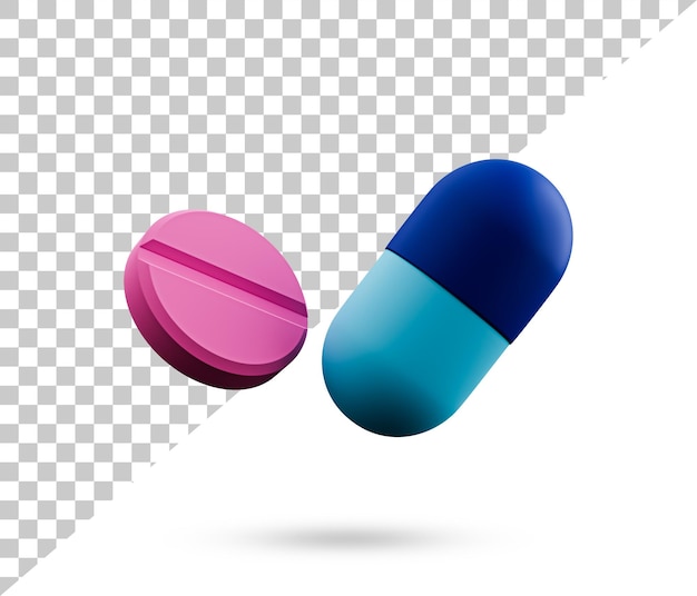 Medizin kapseln 3d-symbol