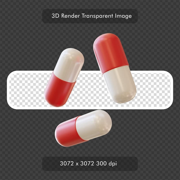 Medizin Pillen 3D Render