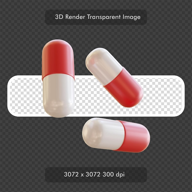 Medizin Pillen 3D Render