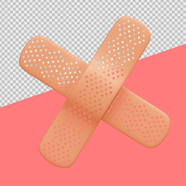 Medizinische 3D-Illustrationen von Verband