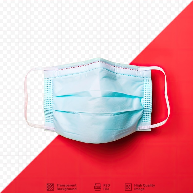 PSD medizinische maske mit transparentem hintergrund, die mund und nase für quarantäne und hygiene im gesundheitswesen bedeckt