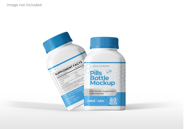 Medizinische Pillen Flasche Mockup