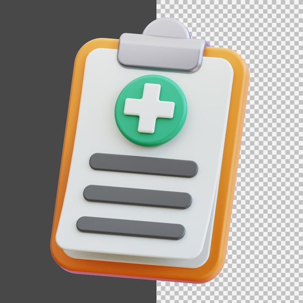 medizinischer Bericht 3D-Grafik