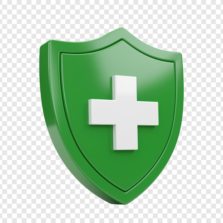 PSD medizinisches schild-symbol auf durchsichtigem hintergrund