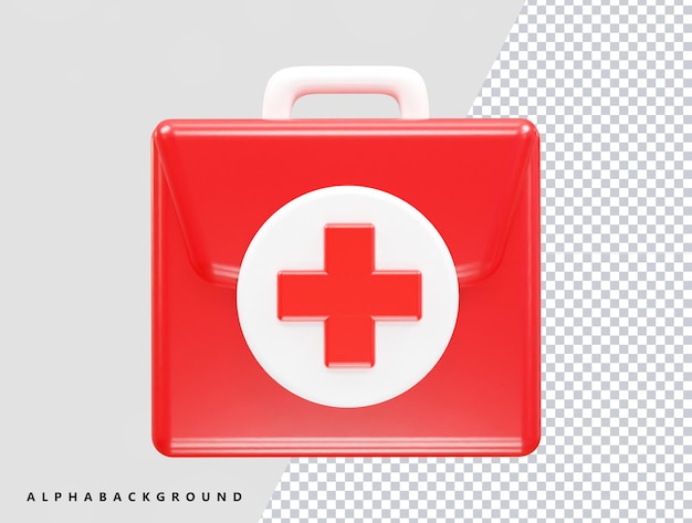 Medizinisches Symbol 3D-Rendering-Illustrationsvektor transparent