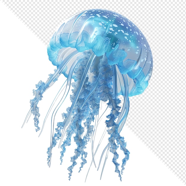 Medusas azuis