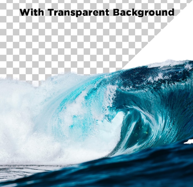 Meereswellen png psd isoliert auf transparentem Hintergrund