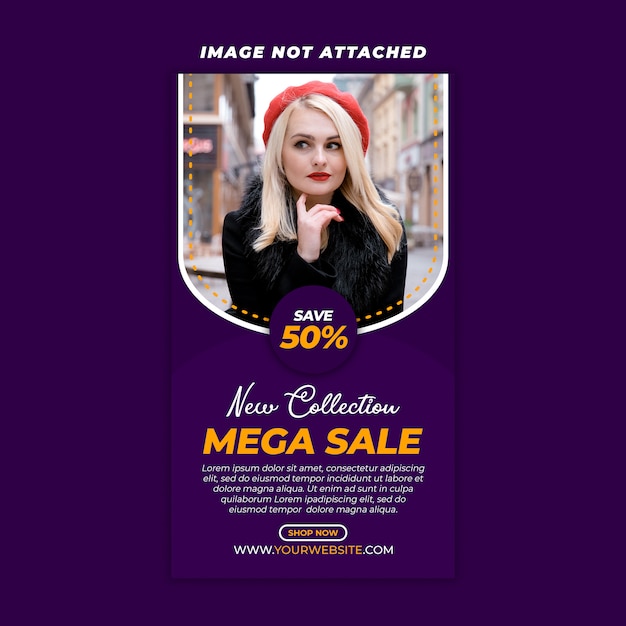 Mega sale instagram social media vorlage premium psd