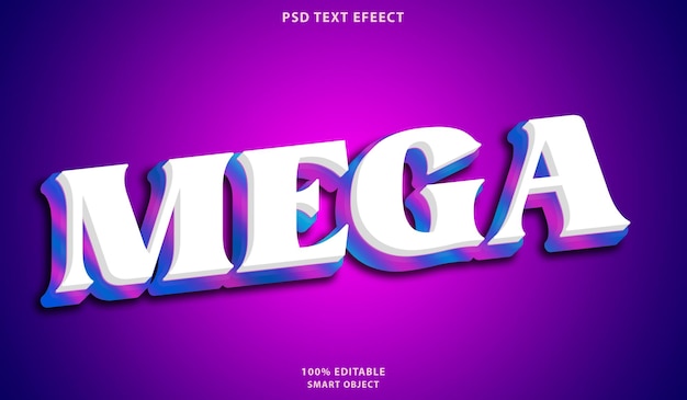 Mega-Text-Effekt im 3D-Stil