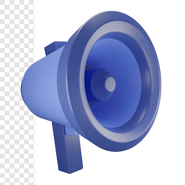 PSD megafone 3d