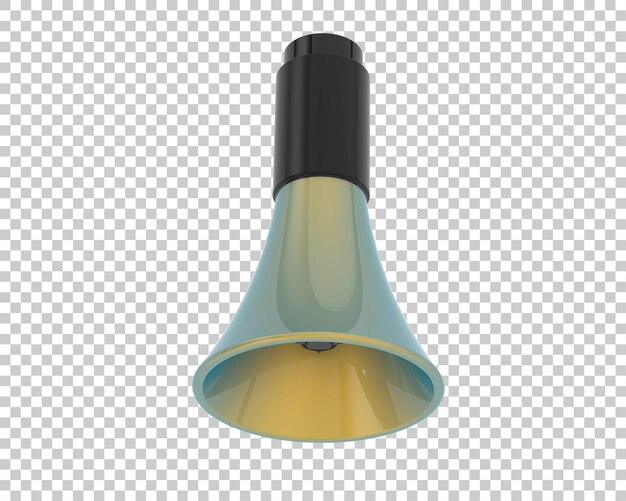 El megáfono aislado en el fondo Ilustración de renderización 3D