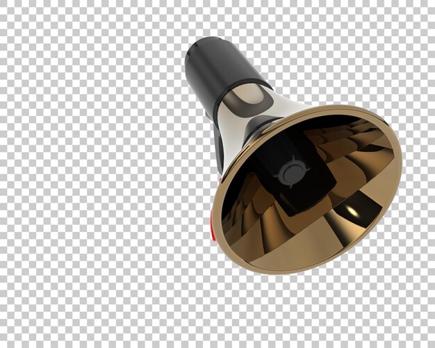 Megafono isolato sullo sfondo illustrazione di rendering 3D