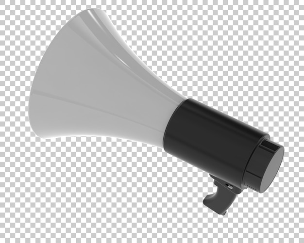 Megafono isolato sullo sfondo illustrazione di rendering 3D