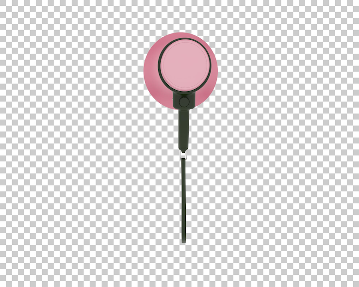 PSD megaphone isolated on background 3d rendering illustration