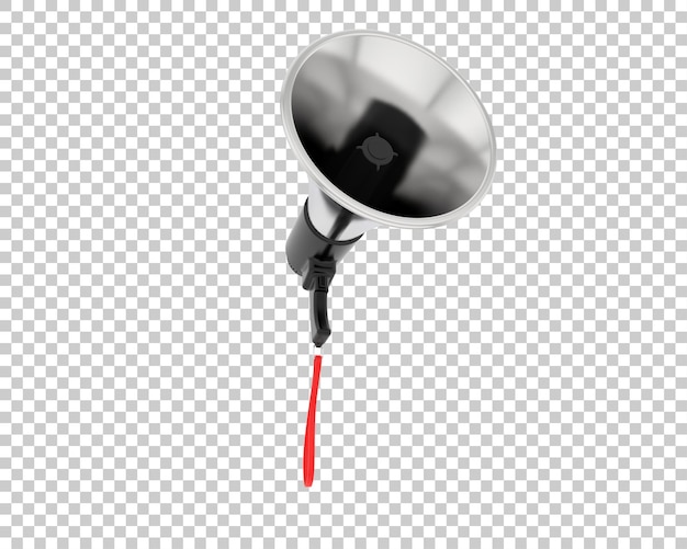 megaphone isolated on background 3d rendering illustration