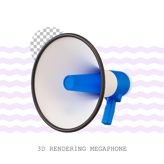 Mégaphone de rendu 3D